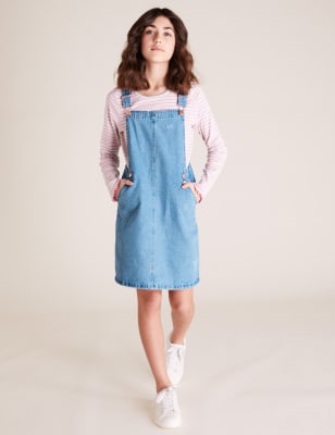 Girls Denim Dungaree Dress Girls Fashion Denim Skirt Stretch Jeans  Dungarees Dress Pinafore with Pocket Blue 6-7 Years : : Clothing,  Shoes & Accessories