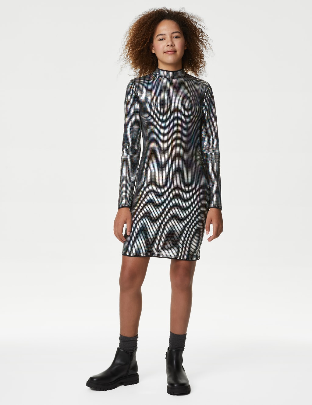 Foil Dress (6-16 Yrs) image 1
