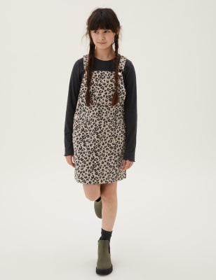 

Girls M&S Collection 2pc Animal Print Pinafore Outfit (6-16 Yrs) - Black Mix, Black Mix