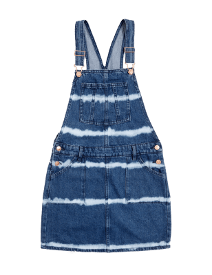 

Girls M&S Collection Denim Tie Dye Pinafore (6 - 16 Yrs), Denim