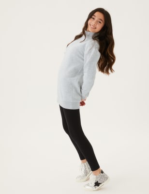

Girls M&S Collection Cotton Rich Dress (6-16 Yrs) - Grey Marl, Grey Marl
