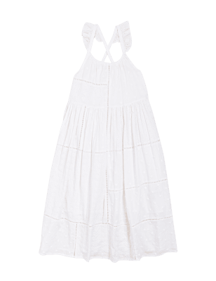 

Girls M&S Collection Pure Cotton Broderie Patchwork Dress (6-16 Yrs) - Ivory, Ivory