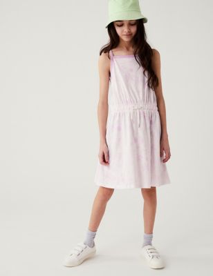 

Girls M&S Collection Pure Cotton Tropical Print Dress (6-16 Yrs) - White Mix, White Mix