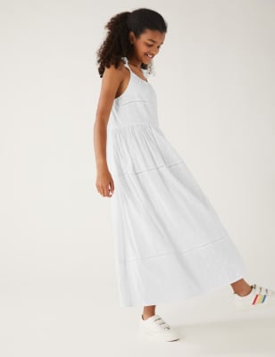 

Girls M&S Collection Pure Cotton Maxi Dress (6-16 Yrs) - White, White
