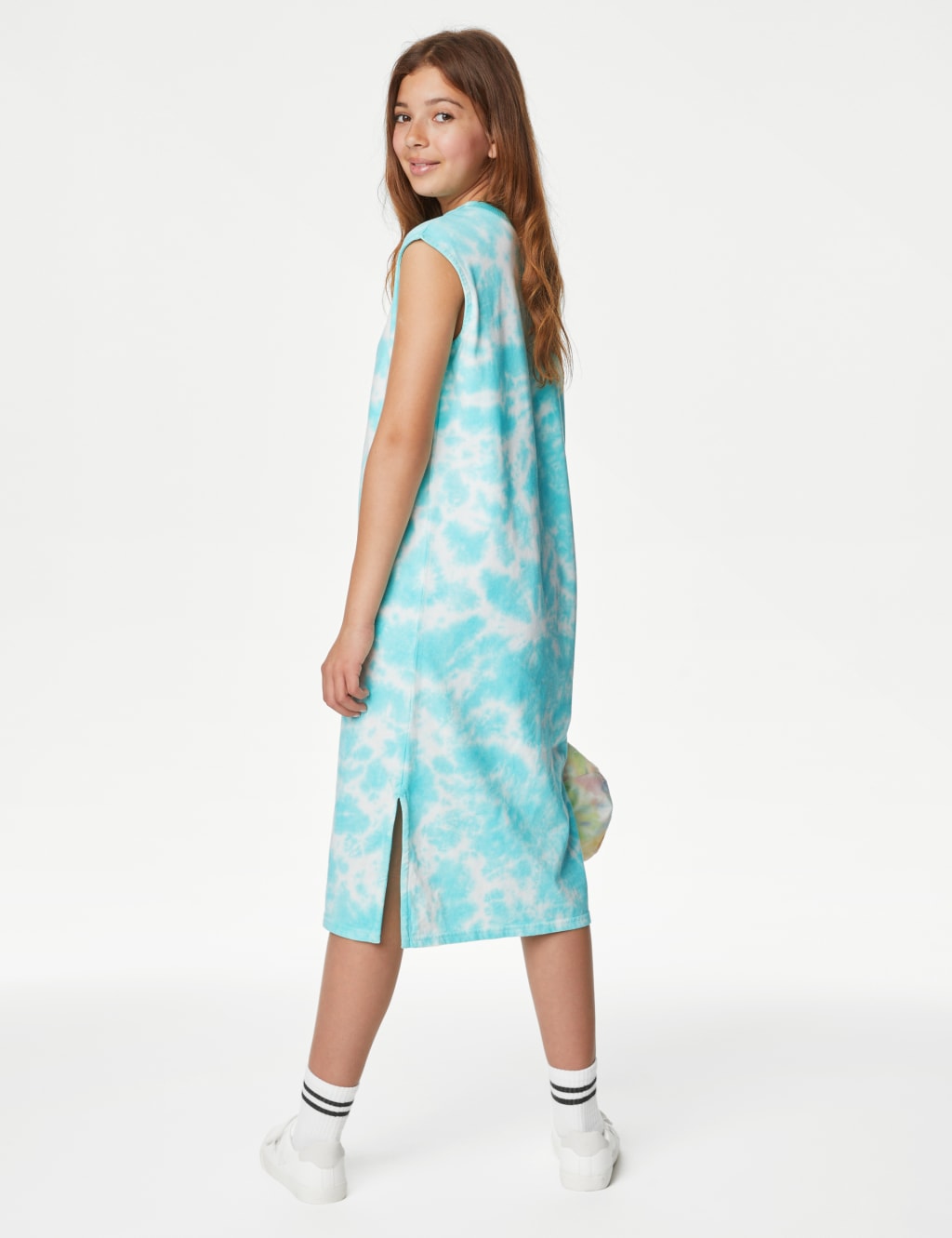 Pure Cotton Tie Dye Maxi Dress (6-16 Yrs) image 3