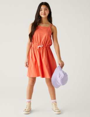 

Girls M&S Collection Pure Cotton Dress (6-16 Yrs) - Coral, Coral