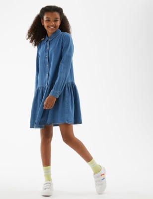 Denim dress 2024 for girl