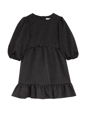 

Girls M&S Collection Embossed Dress (6-16 Yrs) - Black, Black