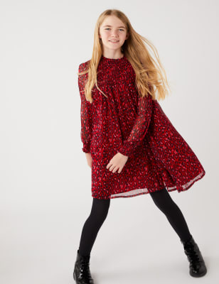 Marks and spencer 2024 red animal print dress