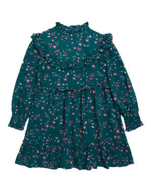 

M&S Collection Vestido con estampado de estrellas (6-16 años) - Green, Green