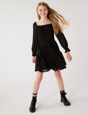 Star Print Dress (6-16 Yrs)