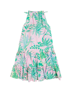 

Girls M&S Collection Cotton Rich Tropical Print Dress (6-16 Yrs) - Pink Mix, Pink Mix