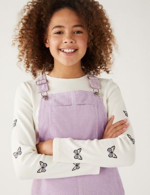 

Girls M&S Collection 2pc Cotton Rich Pinafore Outfit (6-16 Yrs) - Lilac, Lilac