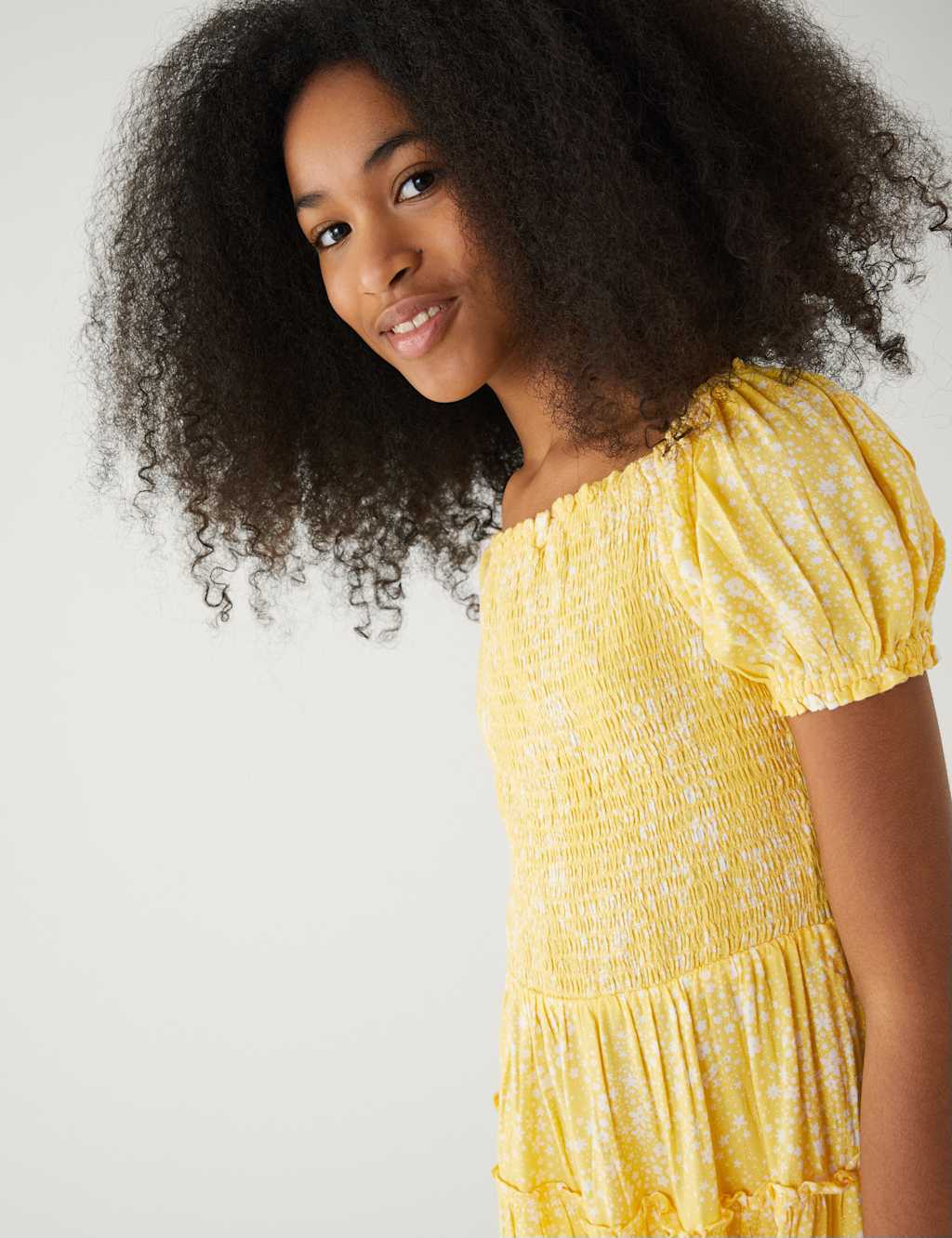 Floral Print Tiered Dress (6-16 Yrs) image 2