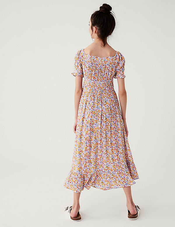 Floral Print Dress - LK