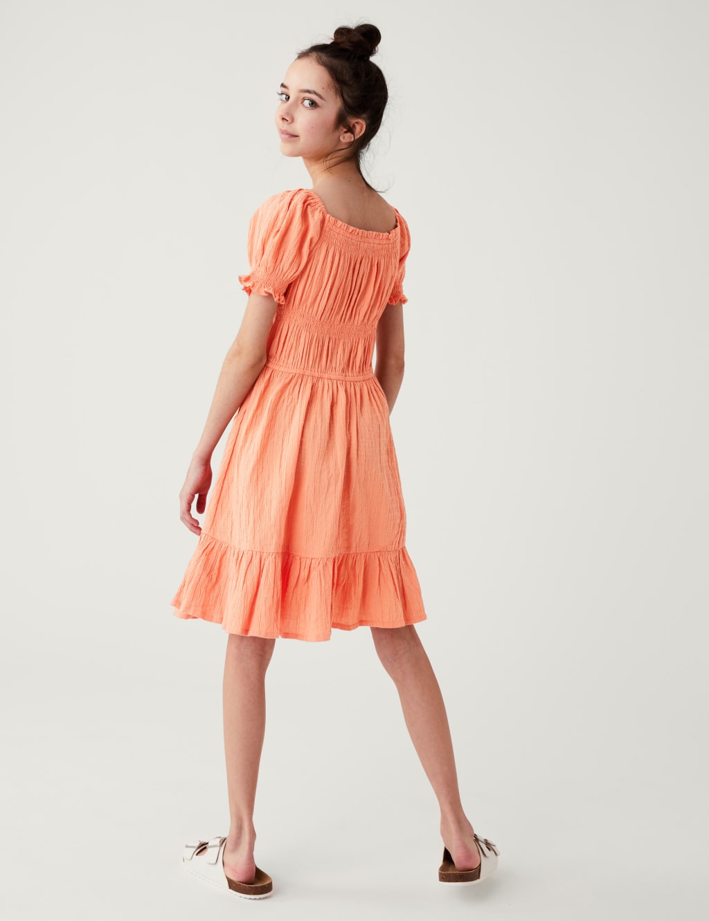 Cotton Rich Tiered Dress (6-16 Yrs) image 3