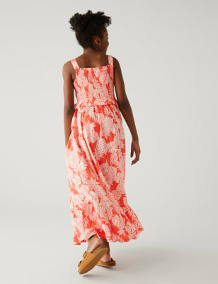 Pineapple print 2024 maxi dress