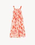 Pure Cotton Pineapple Print Maxi Dress (6-16 Yrs)