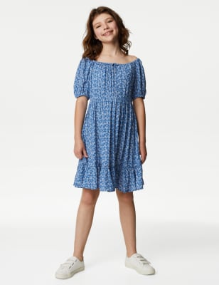 

M&S Collection Kleid mit Blümchenmuster (6-16 Jahre) - Blue Mix, Blue Mix