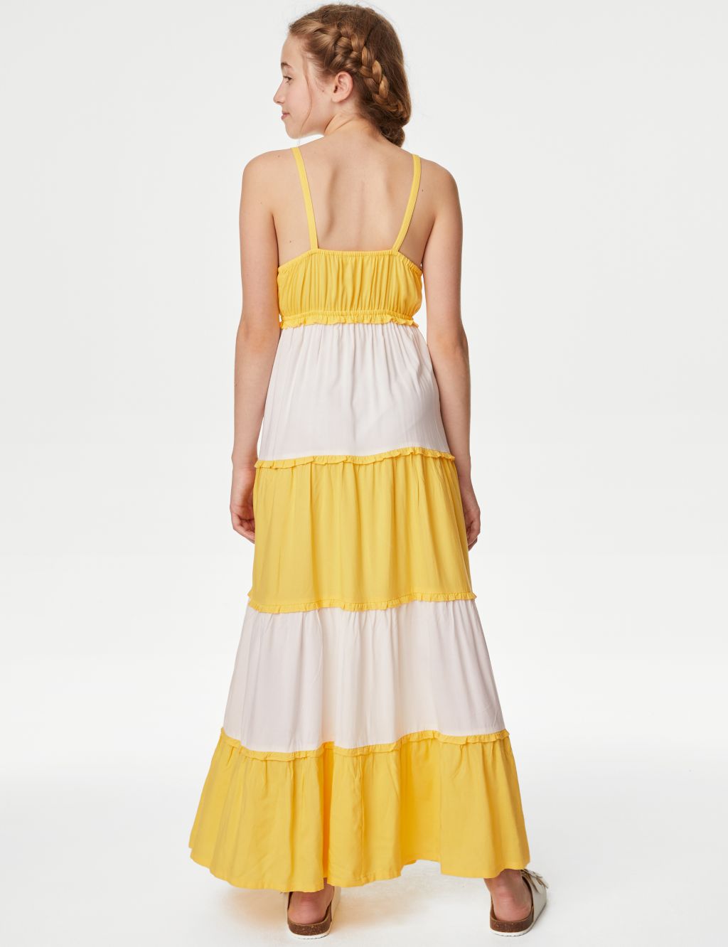 Colour Block Tiered Maxi Dress (6-16 Yrs) image 3