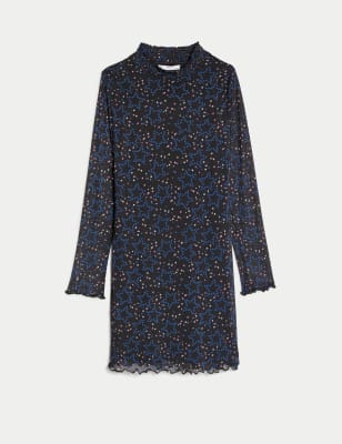 Mesh Floral Dress (6-16 Yrs)