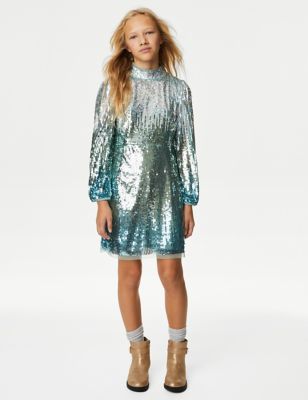 Ombre Sequin Dress (6-16 Yrs)