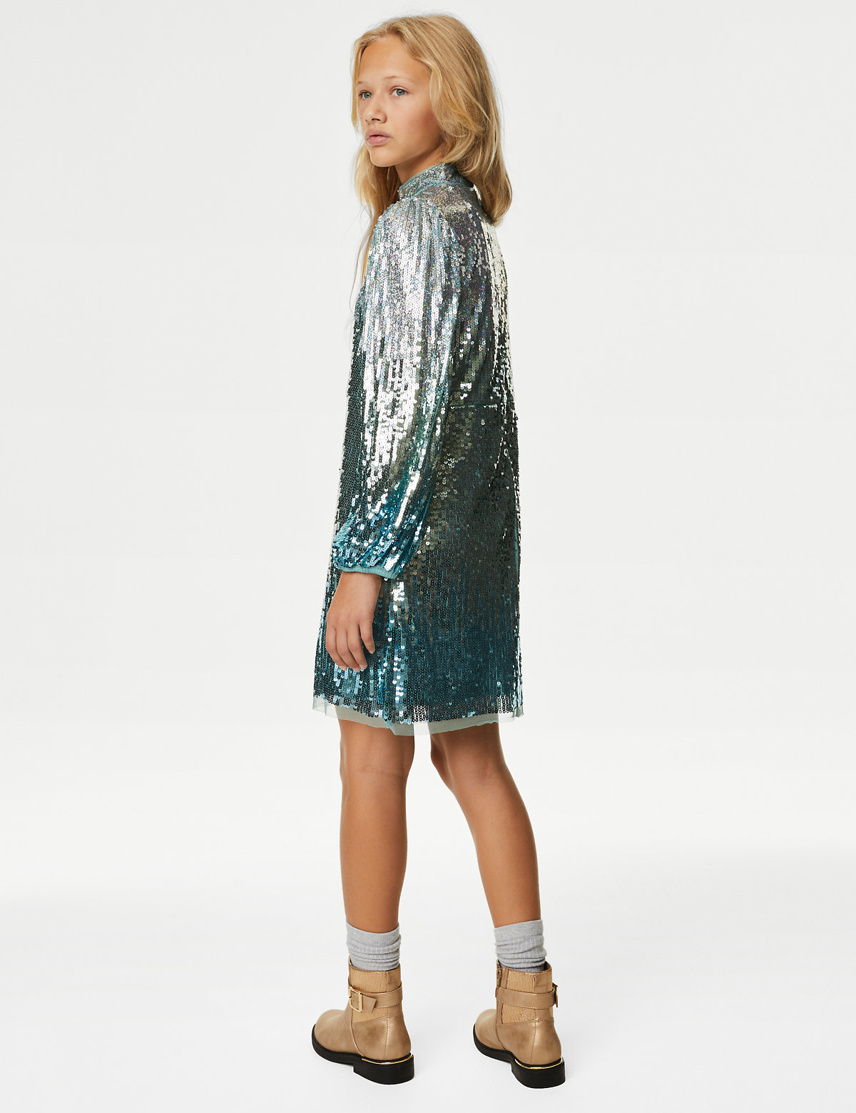 Ombre Sequin Dress (6-16 Yrs)