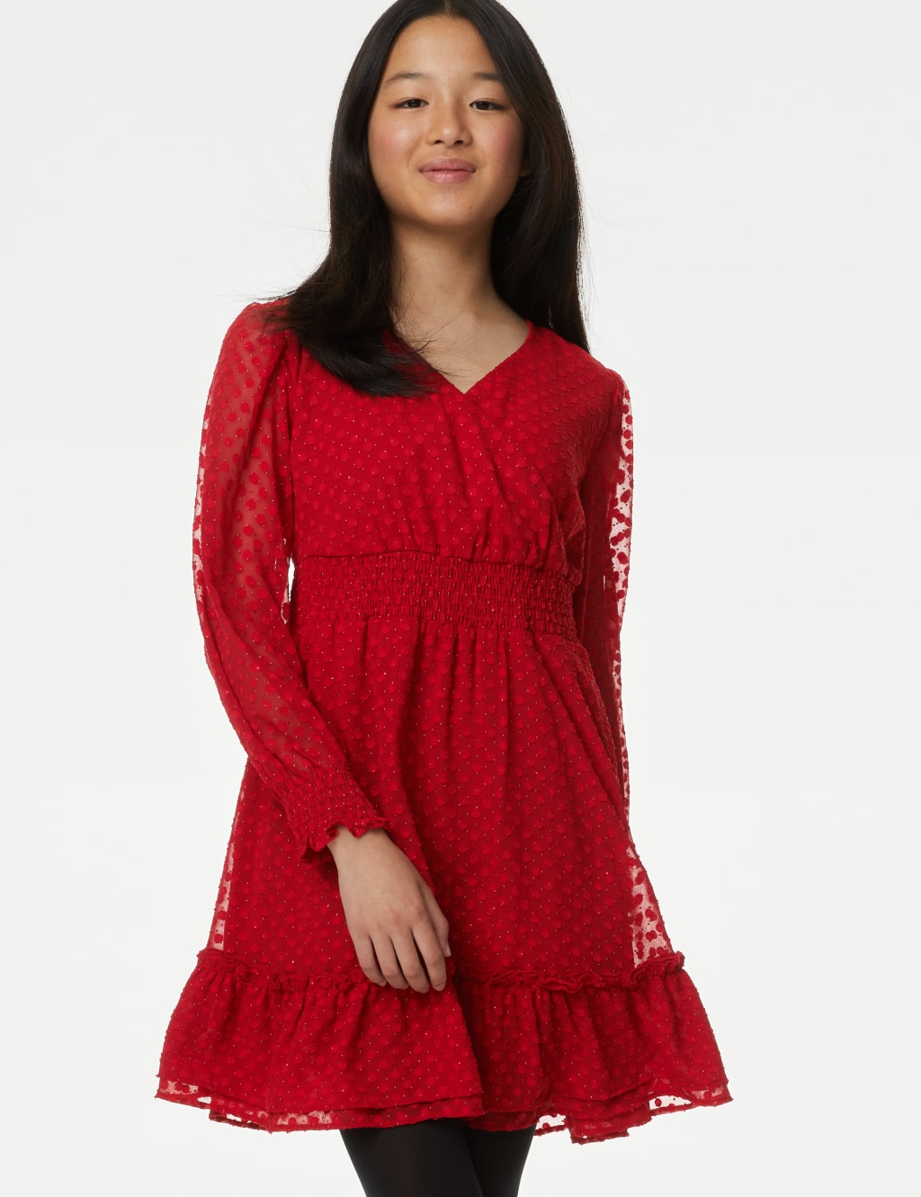 Chiffon Spotted Dress (6-16 Yrs) image 4