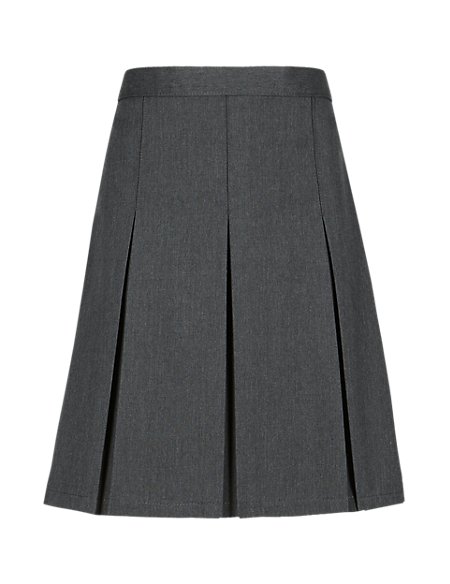Girls' Permanent Pleats Traditional Skirt | M&S