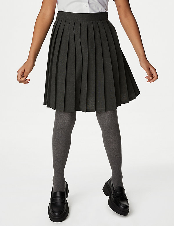 Girls' Easy Dressing Pull On School Skirt (2-16 Yrs) - GT