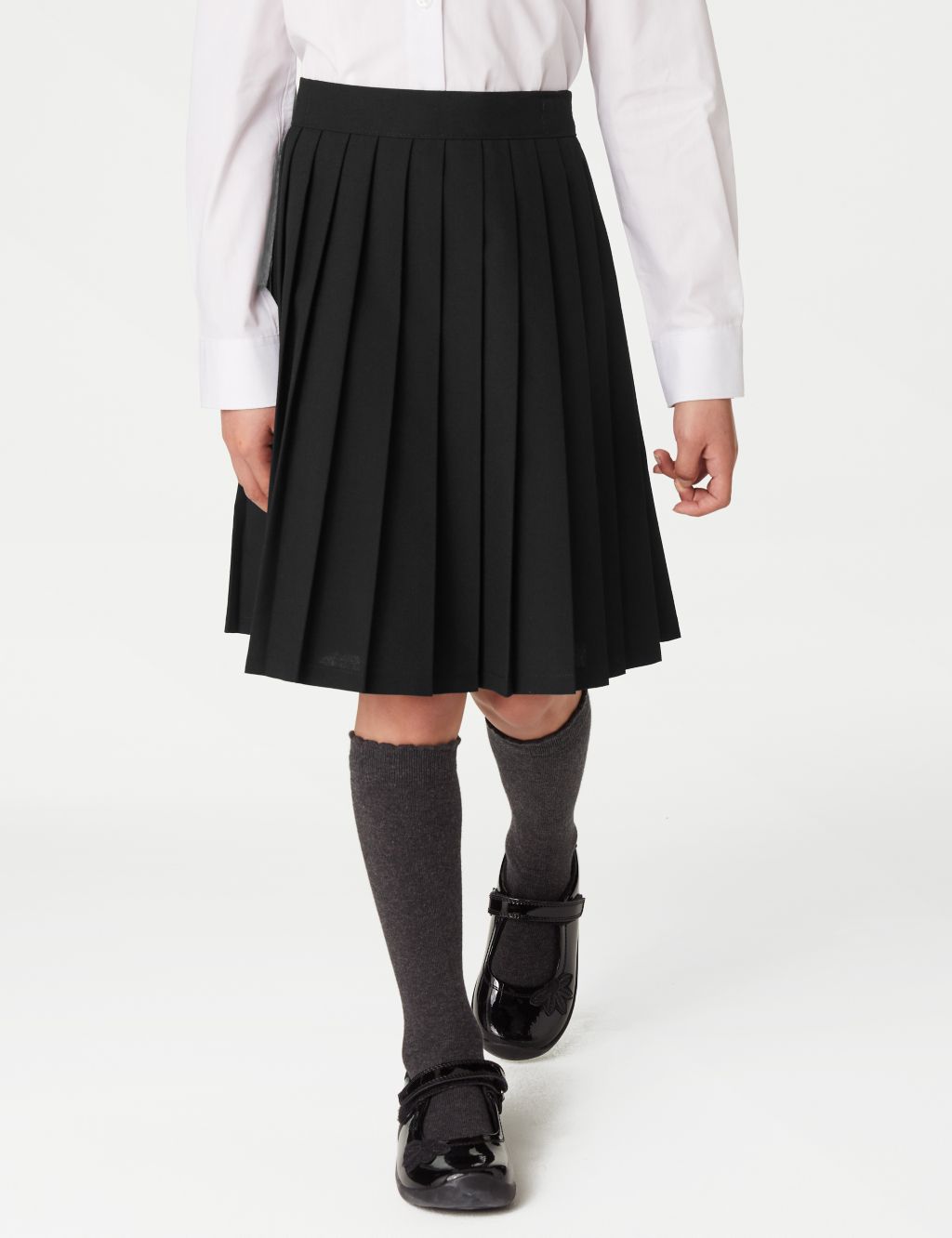 Girls' Easy Dressing Pull On School Skirt (2-16 Yrs) image 3