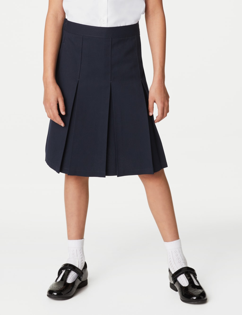Girls' Permanent Pleats School Skirt (2-16 Yrs) image 2