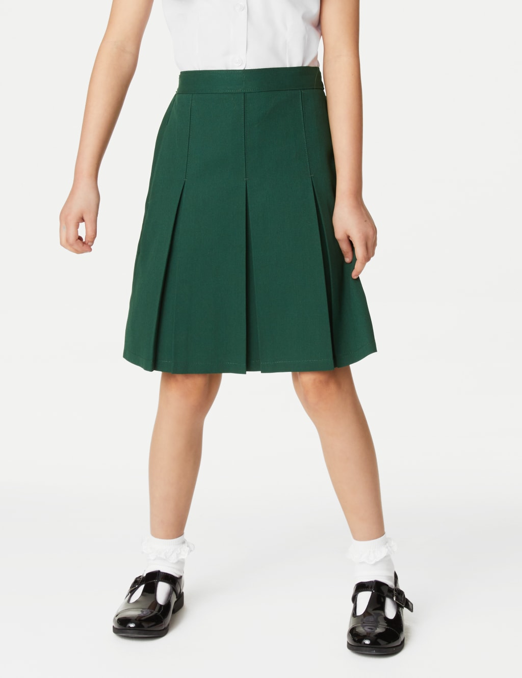 Girls' Permanent Pleats School Skirt (2-16 Yrs) image 2