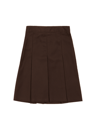 

Girls M&S Collection Girls' Permanent Pleats School Skirt (2-16 Yrs) - Brown, Brown