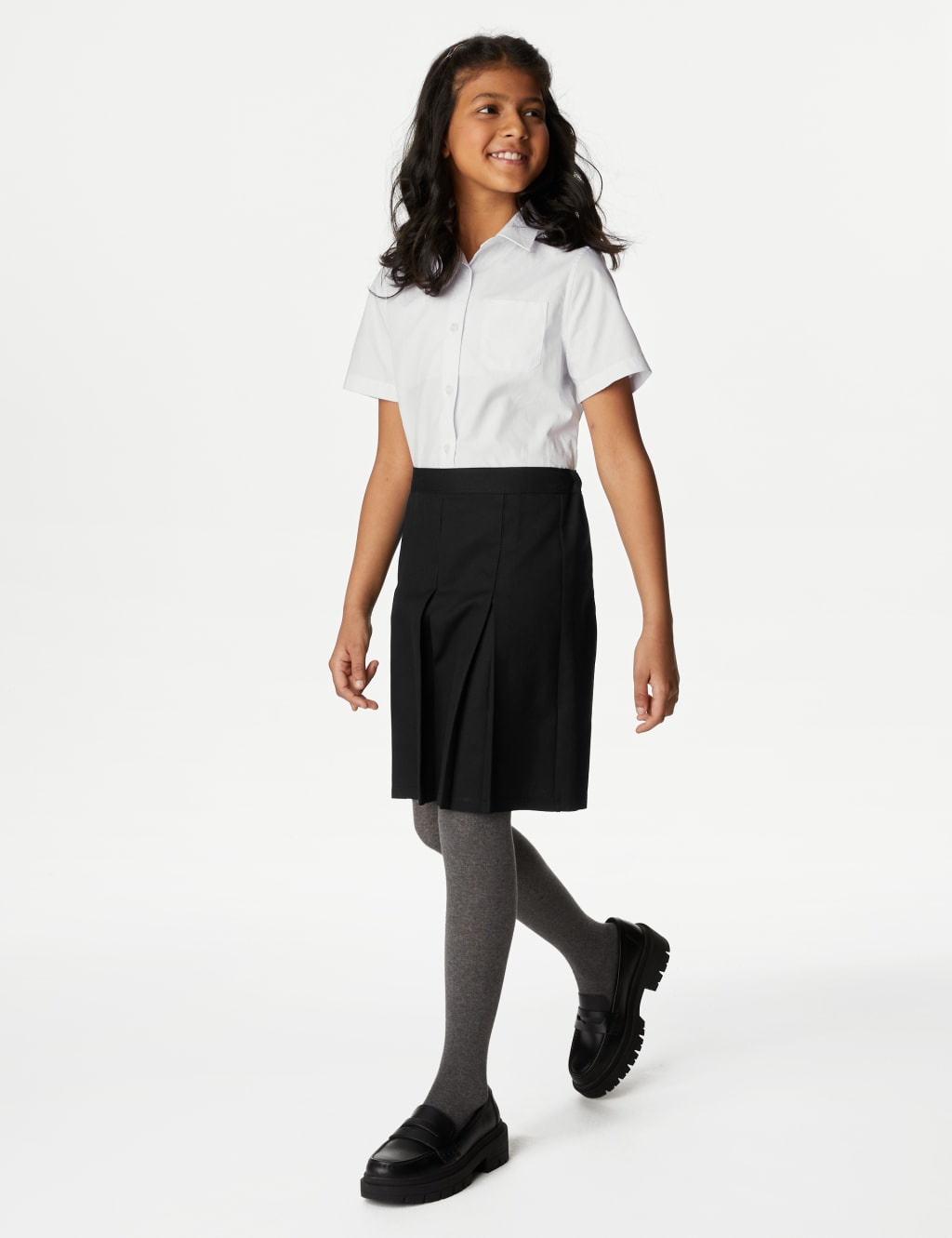 Girls' Permanent Pleats School Skirt (2-16 Yrs) image 4