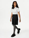 חצאית לבנות לבית הספר עם קפלים קבועים (16-2 שנים)