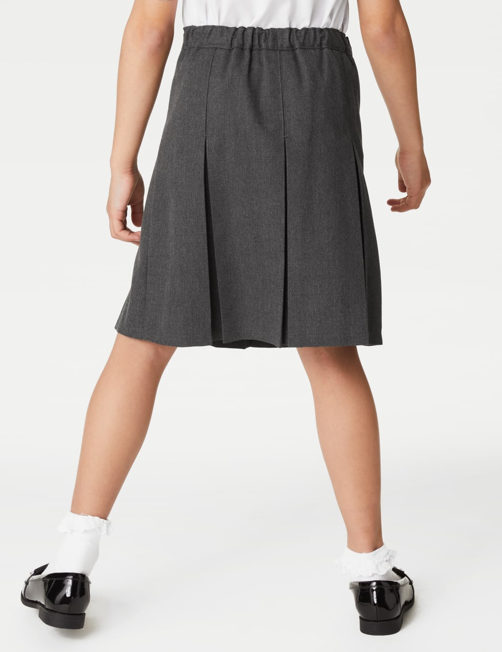 Girls' Slim Fit Permanent Pleats School Skirt (2-18 Yrs) image 4