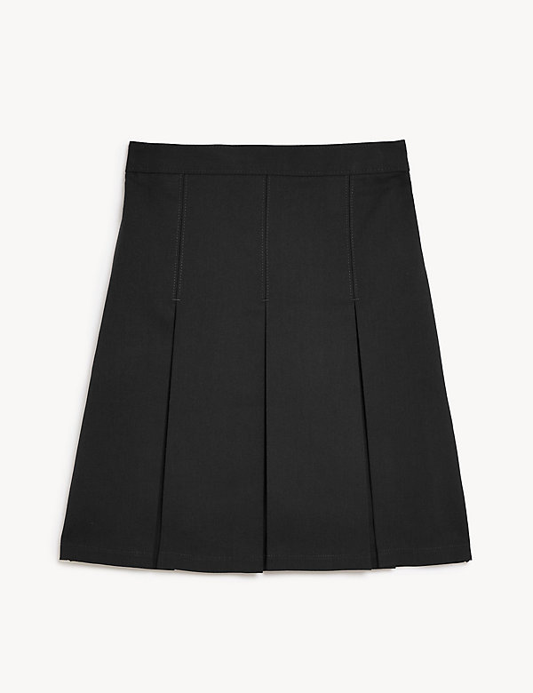 Girls' Slim Fit Permanent Pleats School Skirt (2-18 Yrs) - CY