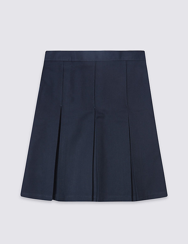 Girls' Plus Fit Permanent Pleats School Skirt (2-18 Yrs) - GR