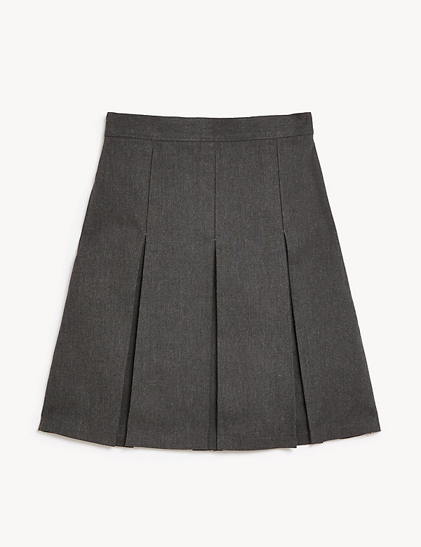 Girls' Plus Fit Permanent Pleats School Skirt (2-18 Yrs) - AR