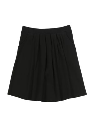 Senior Girls' Pleated Knit Skirt (Older Girls) | M&S
