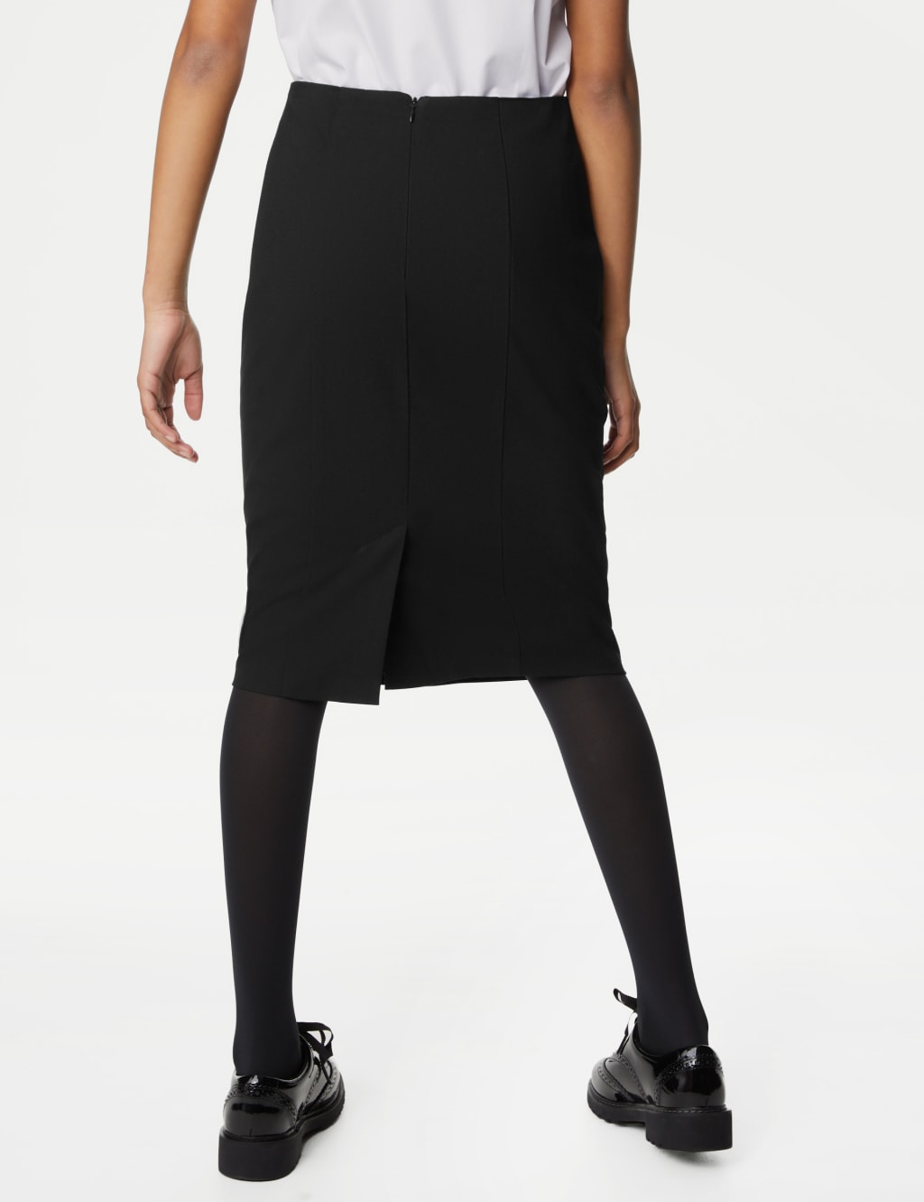 Girls' Long Pencil School Skirt (9-16 Yrs) image 2