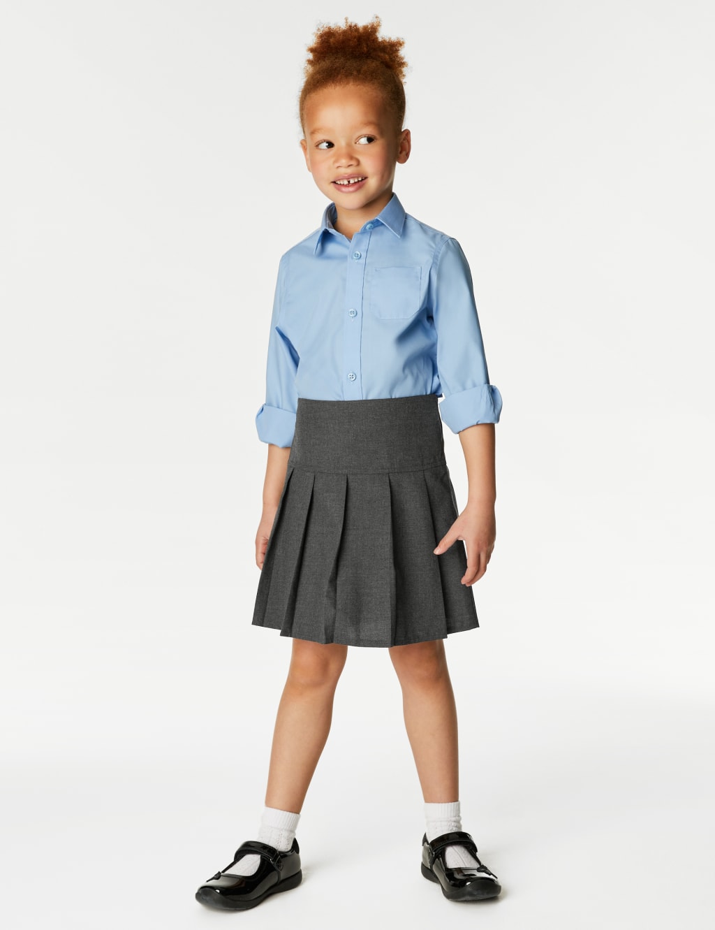 2pk Girls' Plus Fit Pleated School Skirts (2 - 18 Yrs) image 1