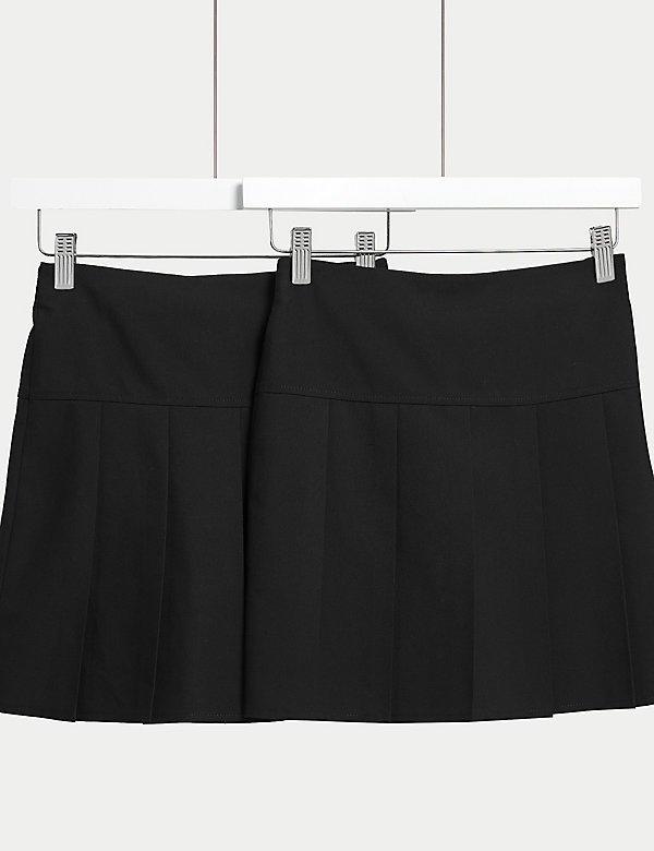 2pk Girls' Plus Fit Pleated School Skirts (2 - 18 Yrs) - LT