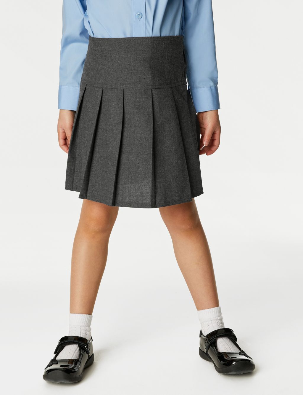 2pk Girls' Crease Resistant School Skirts (2-16 Yrs) image 3