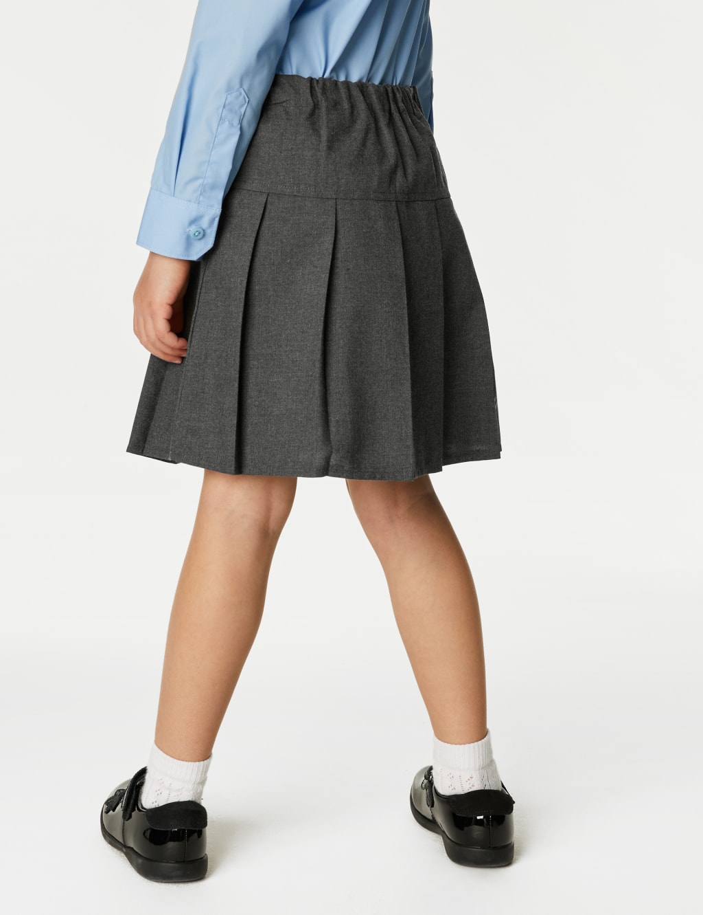 2pk Girls' Crease Resistant School Skirts (2-16 Yrs) image 3