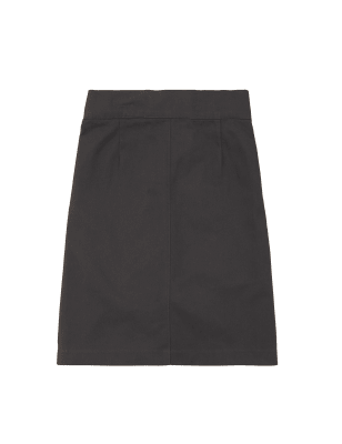 M&S Girls Girls' Pure Cotton Skin Kind  School Skirt (2-18 Yrs)