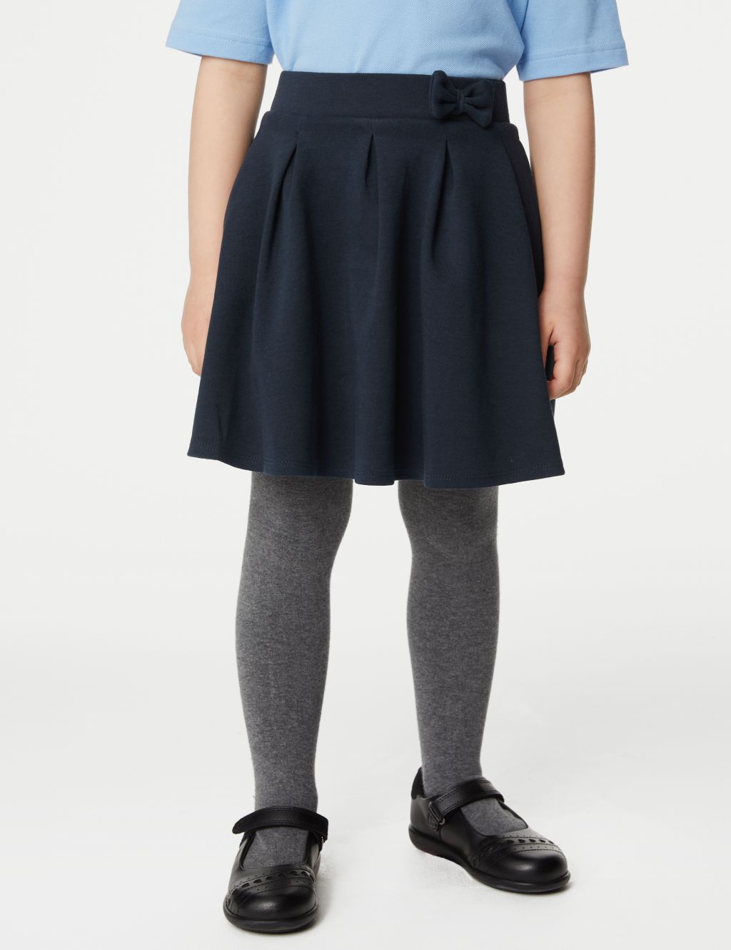 Girls' Jersey Pleated School Skirt (2-14 Yrs) image 4