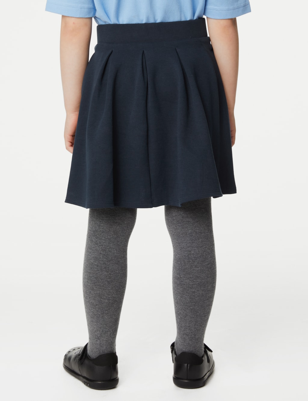 Girls' Jersey Pleated School Skirt (2-14 Yrs) image 5