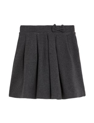 M&S Girls Girls' Cotton Pleated School Skirt (2-14 Yrs)